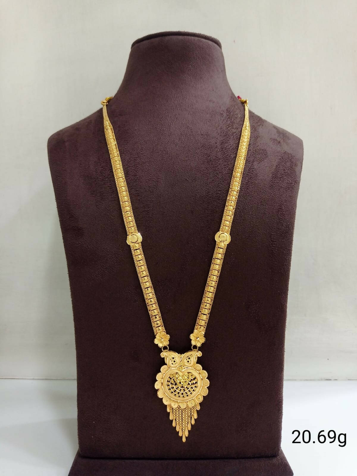 Gold Long Set Sarafa Bazar India