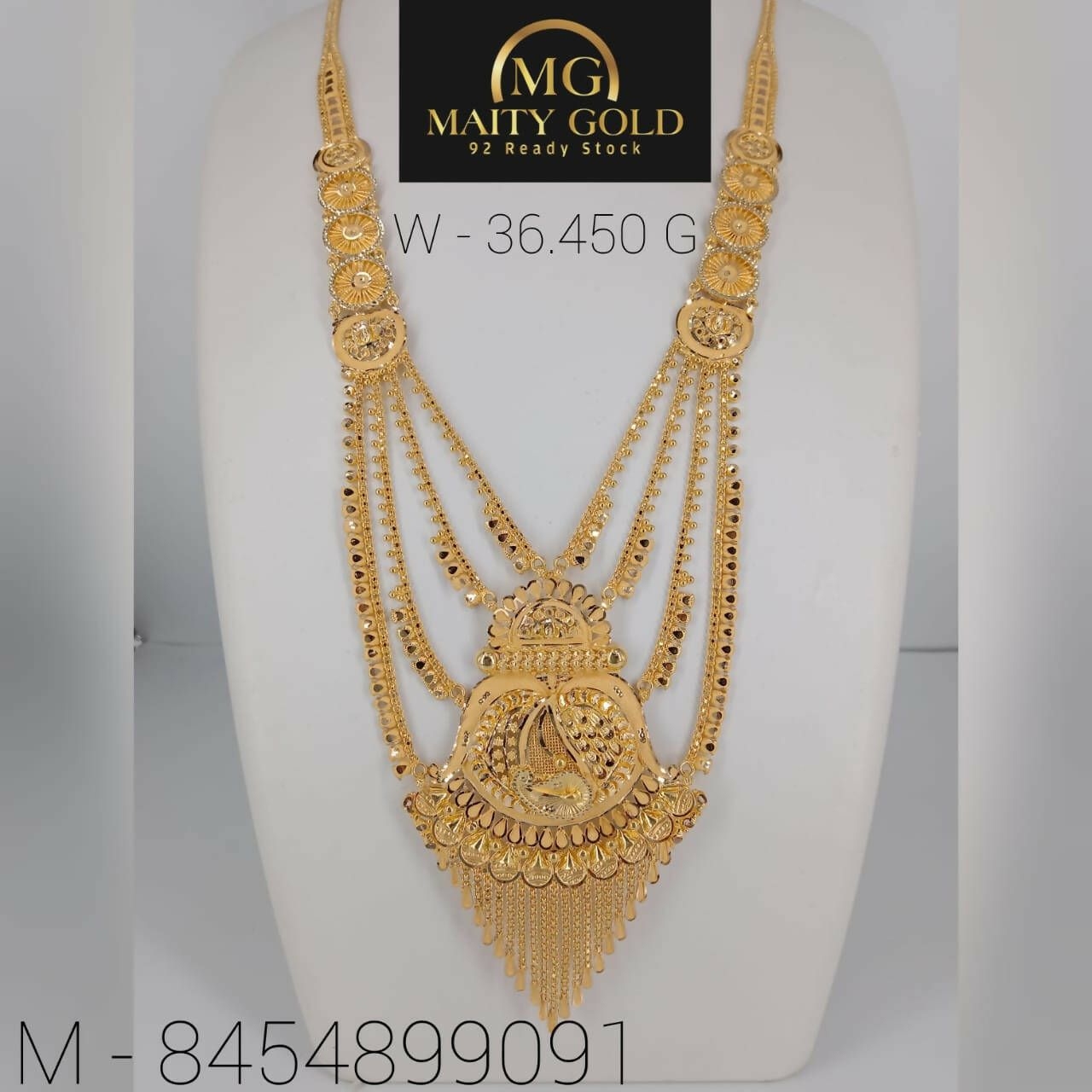 Gold Long Set Sarafa Bazar India