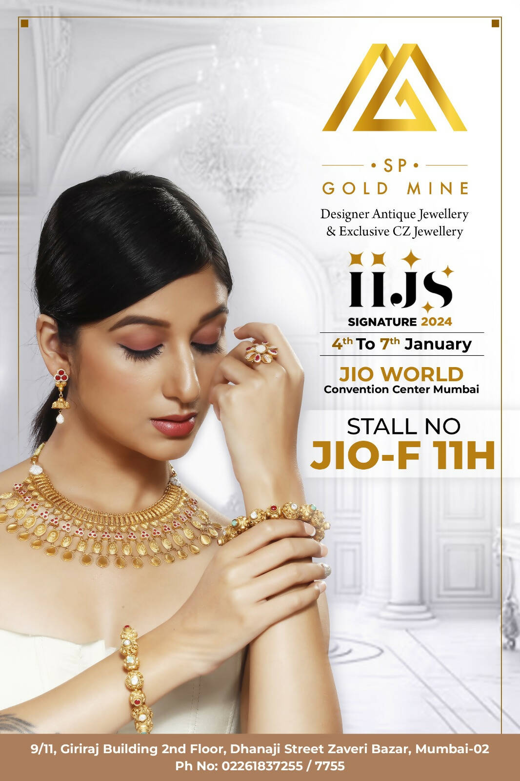 Kundan Antique Necklace, Bangles & Ring Sarafa Bazar India