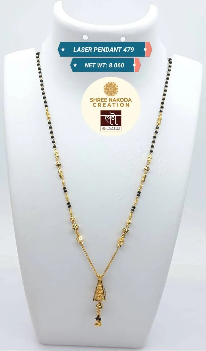 Laser Pendant Mangalsutra Sarafa Bazar