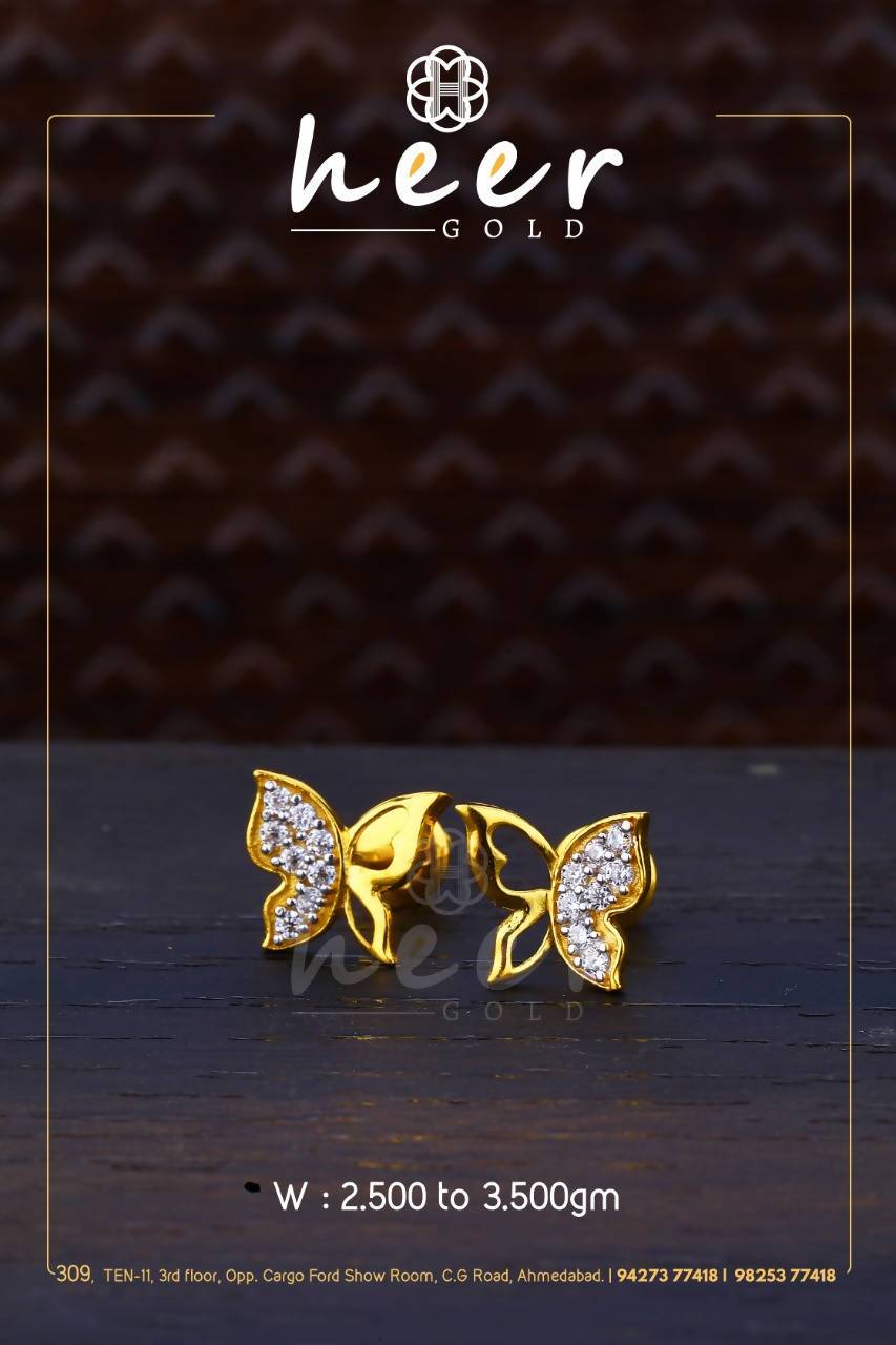 CZ Casting Earrings Sarafa Bazar