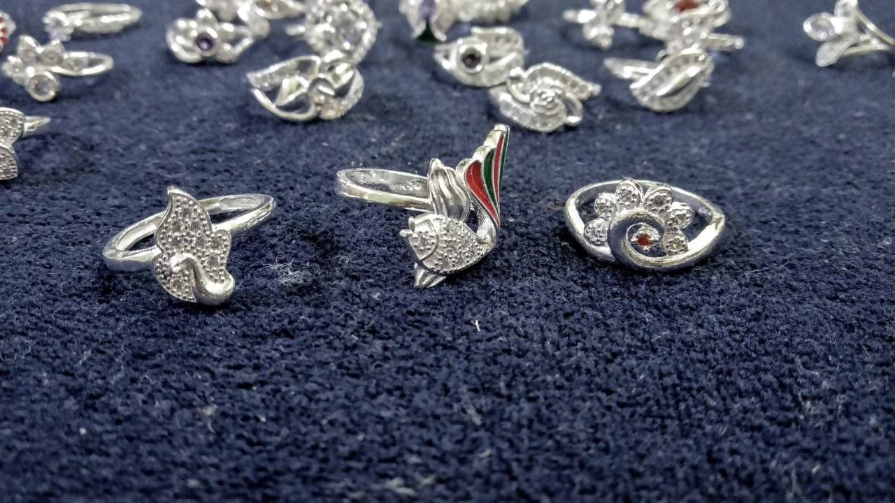 Silver Micro Rings Sarafa Bazar