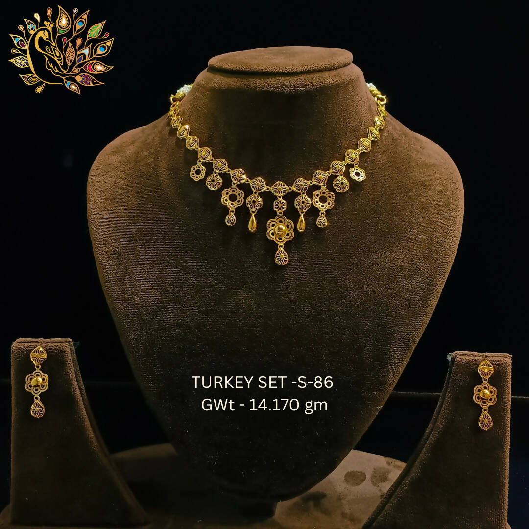 TURKEY SET-S-86 - Turkey Necklace Sets Sarafa Bazar India