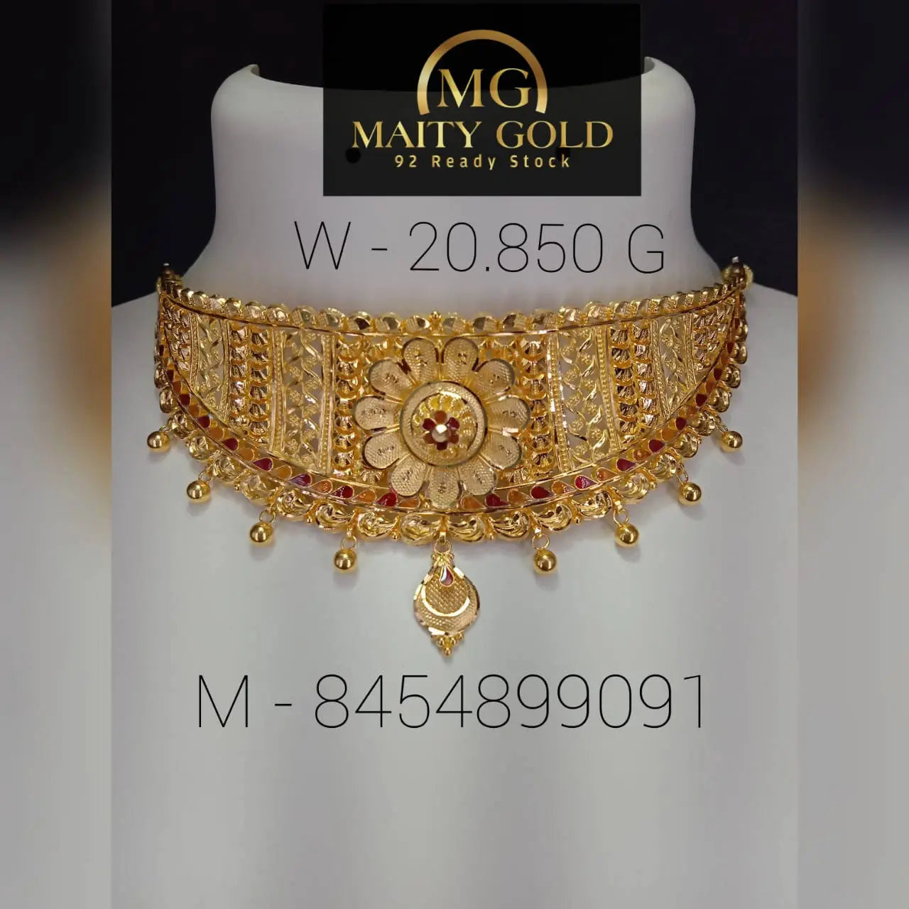 Gold Choker Sarafa Bazar India