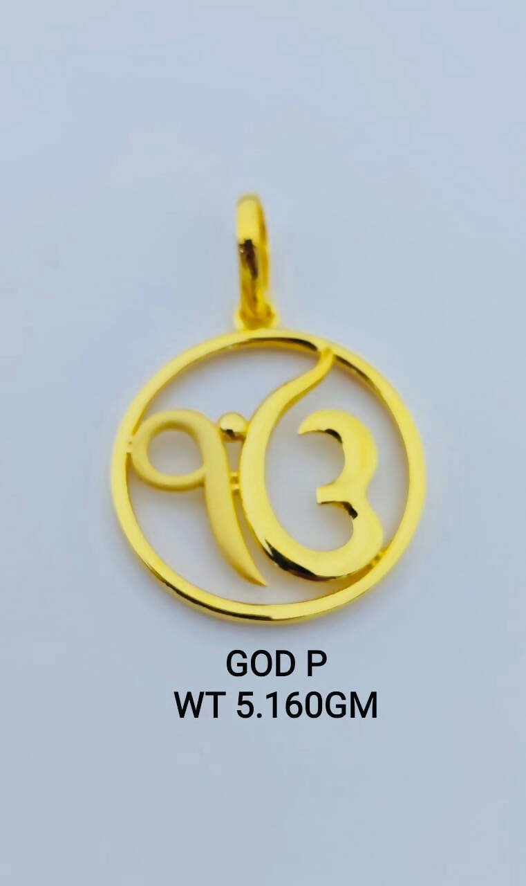 Omkar CZ God Pendant Sarafa Bazar India