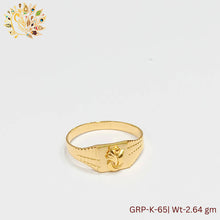 GRP-K-65 - Plain Gents Ring Sarafa Bazar India