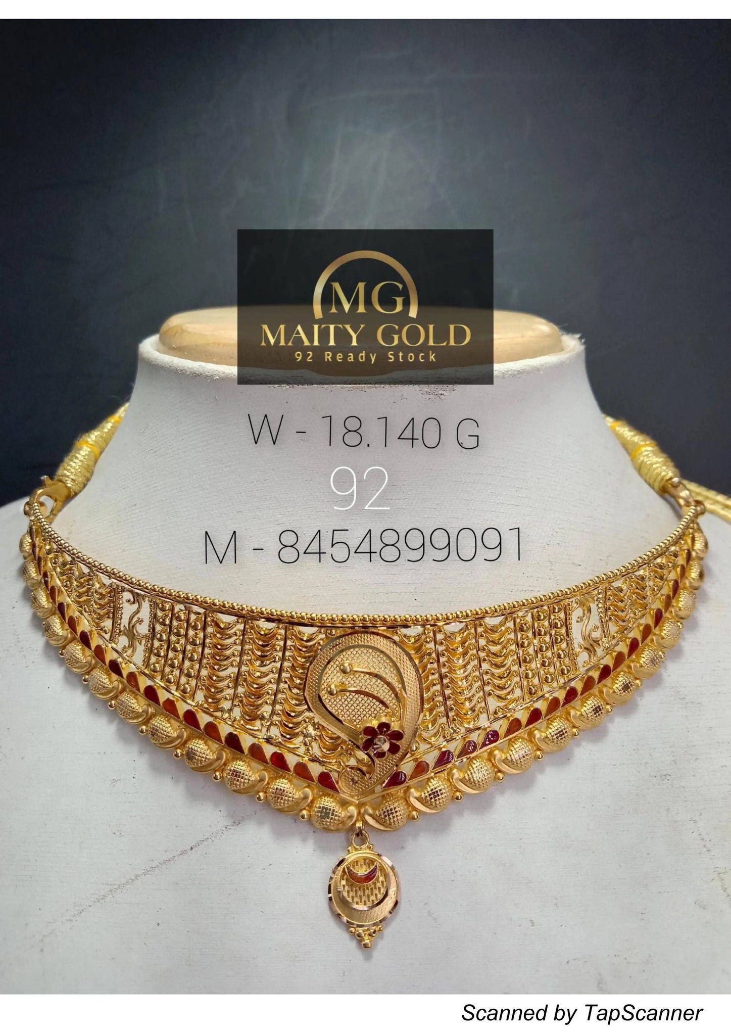 Gold Choker Sarafa Bazar India