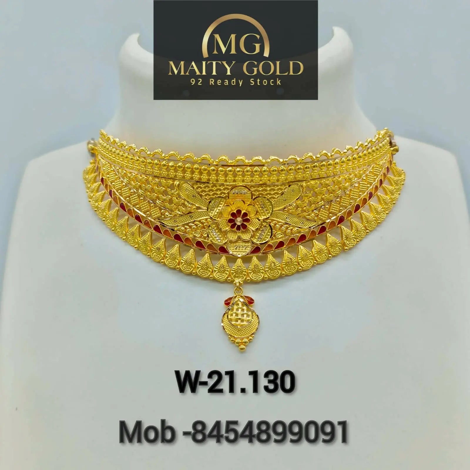 Gold Choker Sarafa Bazar India