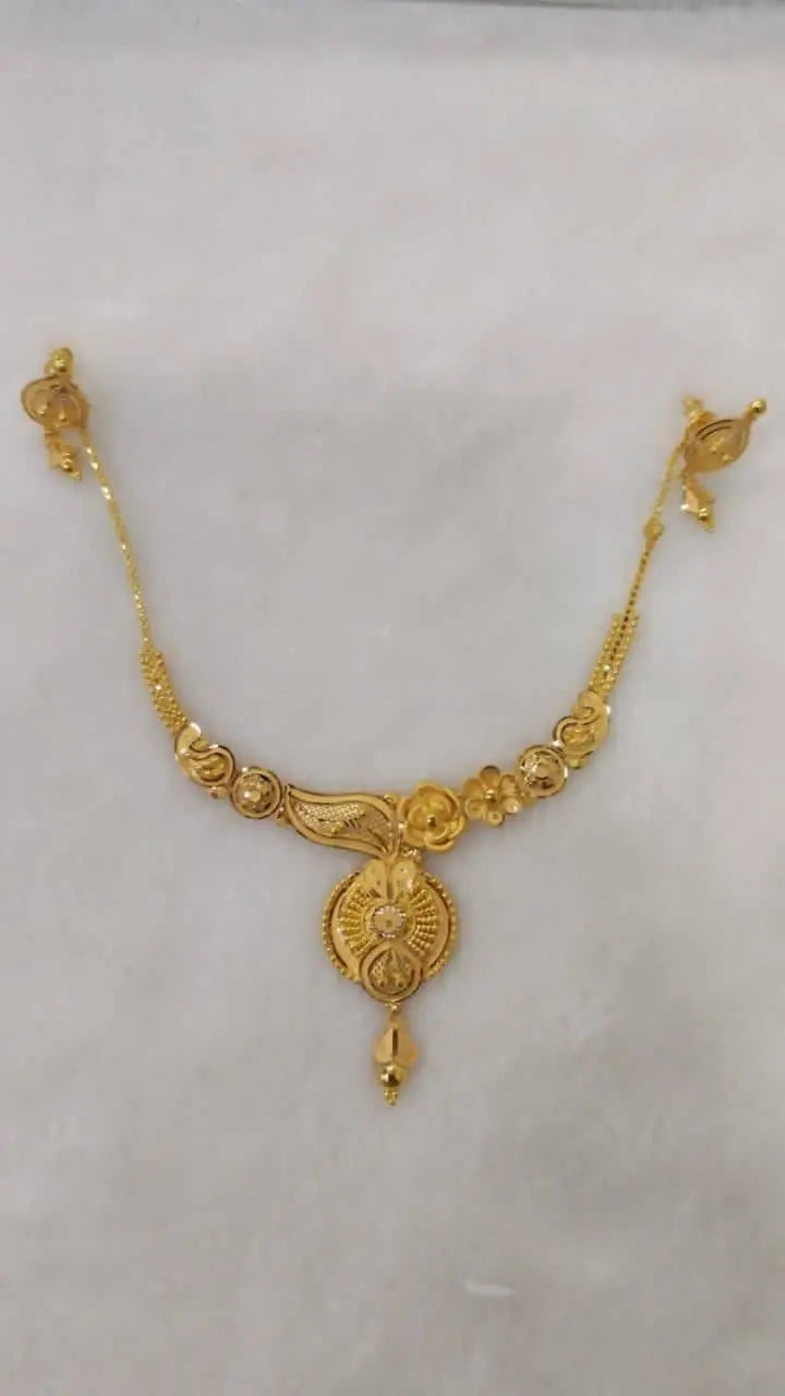 Gold Necklace Sarafa Bazar India