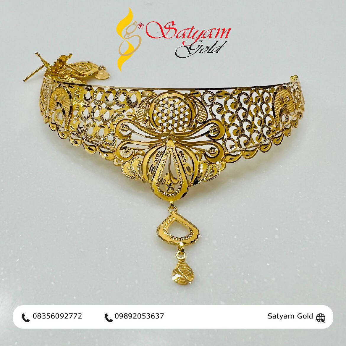 Gold Choker Sarafa Bazar India