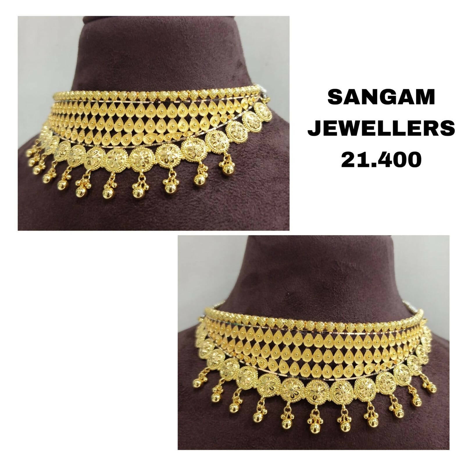 Gold Choker Sarafa Bazar India