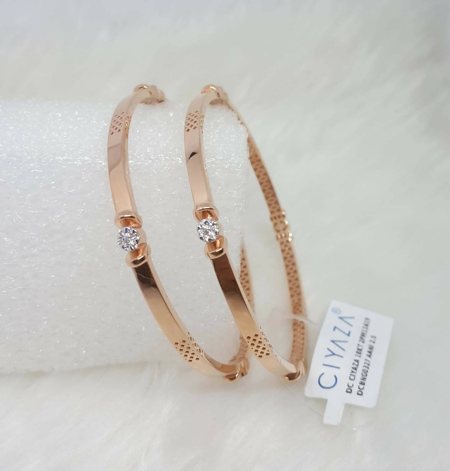 Rose Gold Bangles Sarafa Bazar India