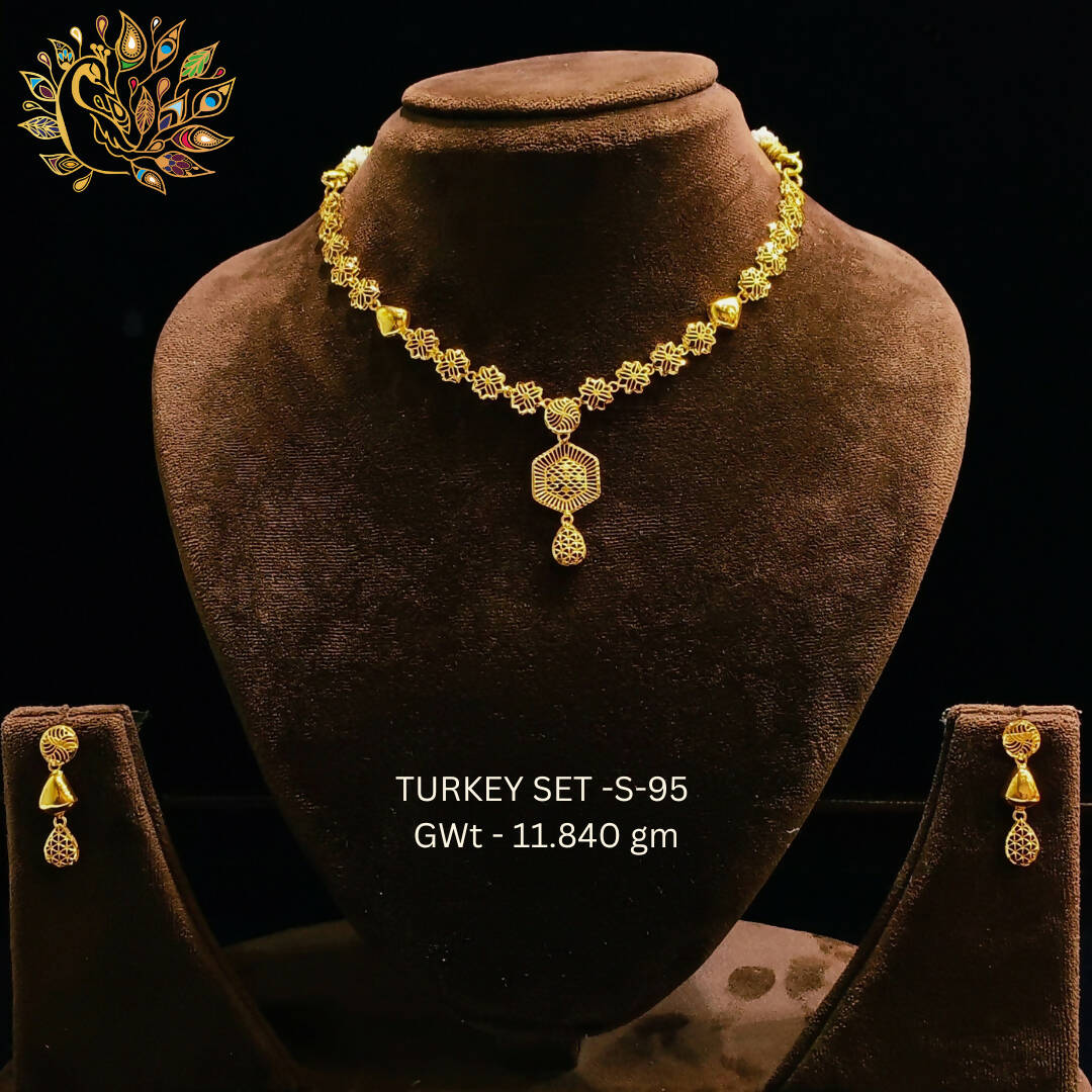 TURKEY SET-S-95 - Turkey Necklace Sets Sarafa Bazar India