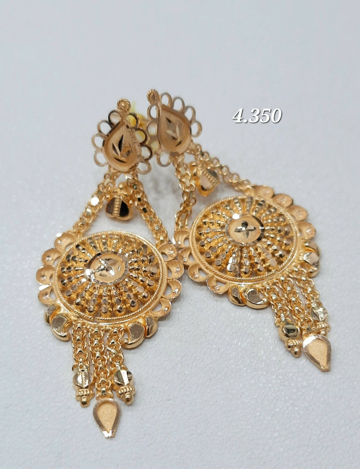 Gold Plated Chand Bali at best price in Kolkata by Sparkle World | ID:  10426572773