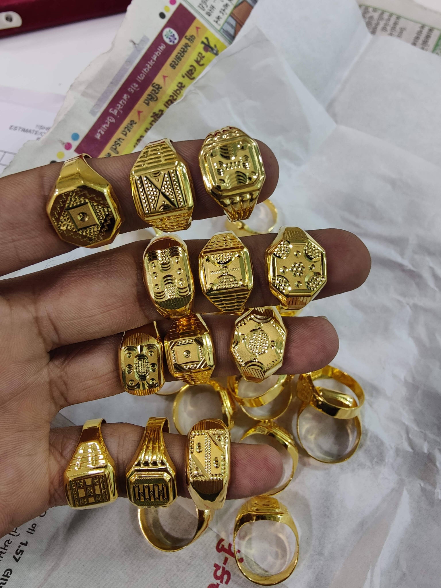 Buy 22k Gold Ring, SBJ1357 Online in India - Etsy