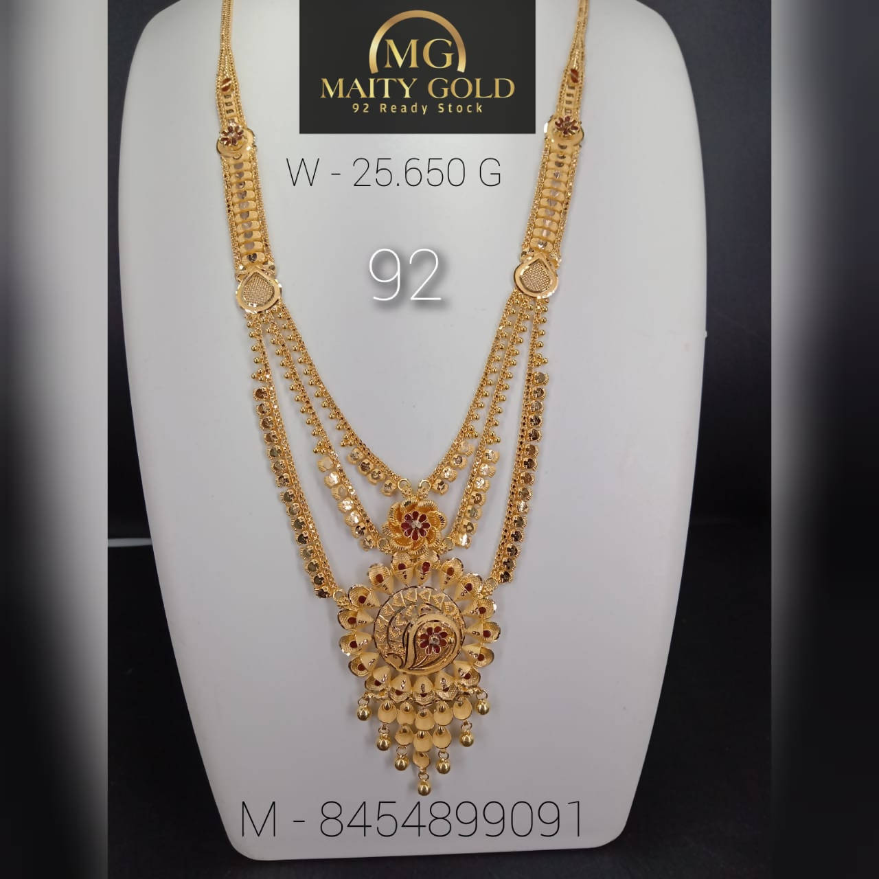 Gold Long Set Sarafa Bazar India