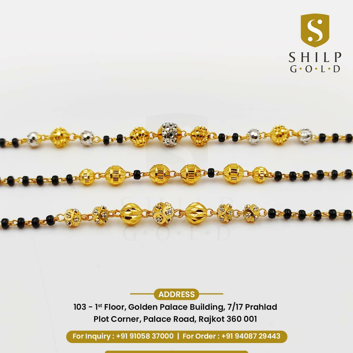 Vertical Mangalsutra Bracelets Sarafa Bazar India