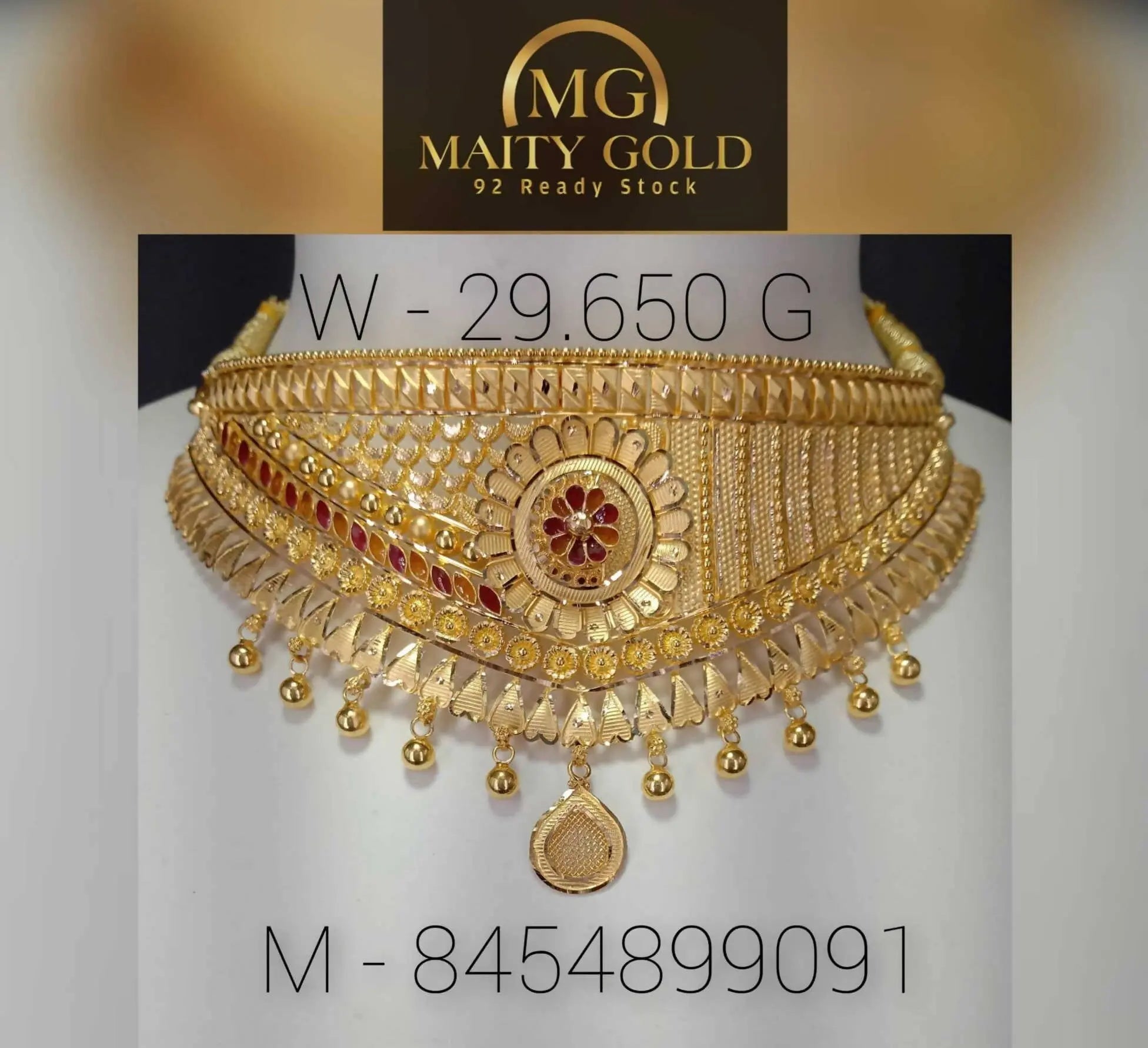 Gold Choker Sarafa Bazar India