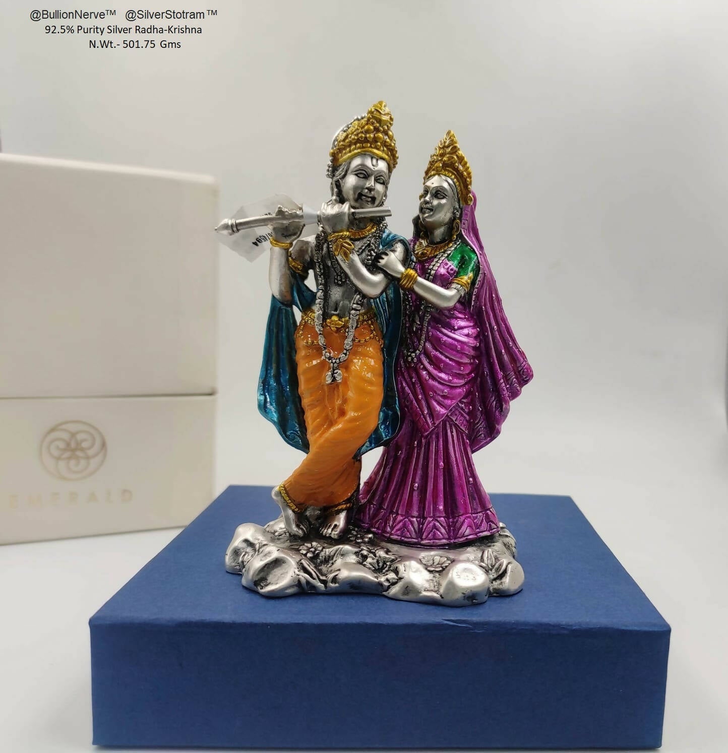 92.5% Purity Silver Radha Krishna Sarafa Bazar India