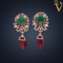 Diamond Pendant Set-SPB03164 Sarafa Bazar India