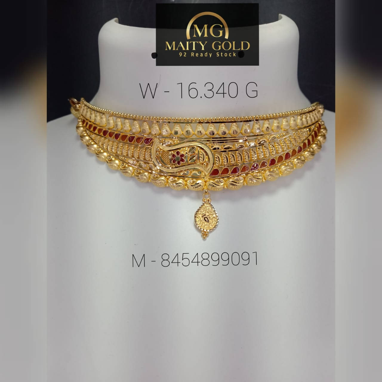 Gold Choker Sarafa Bazar India