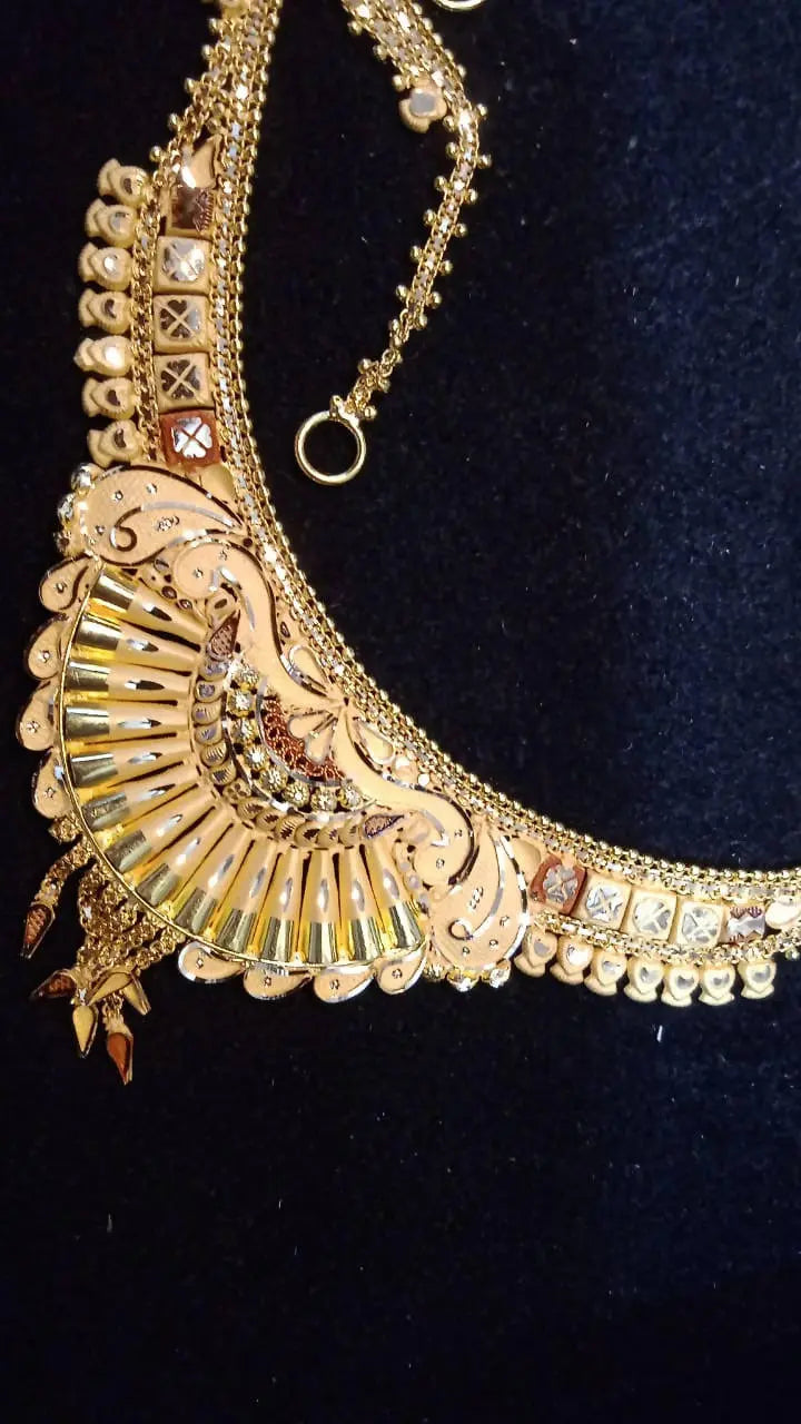 Gold Necklace Sarafa Bazar India