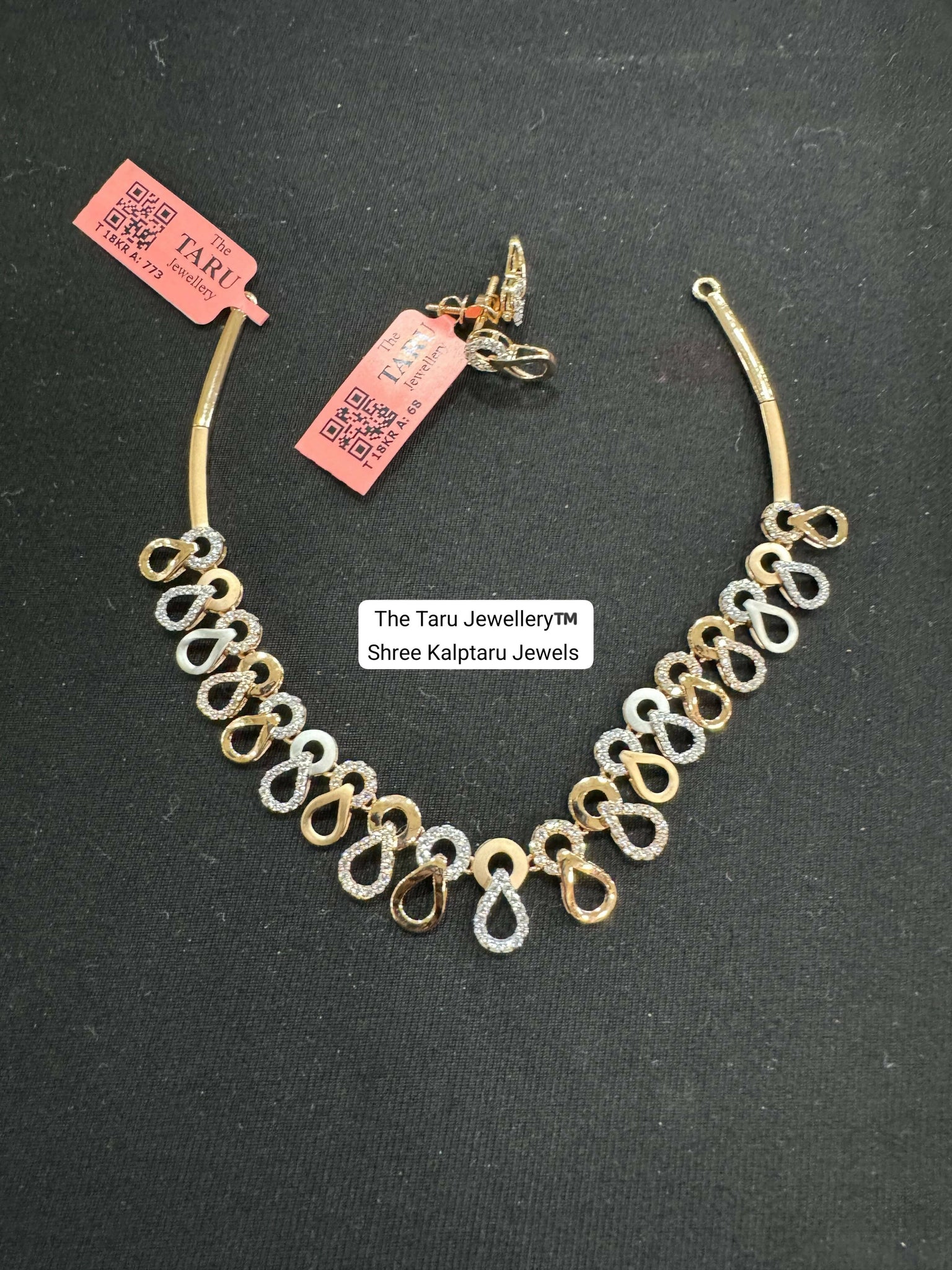 Rose Gold CZ Necklace