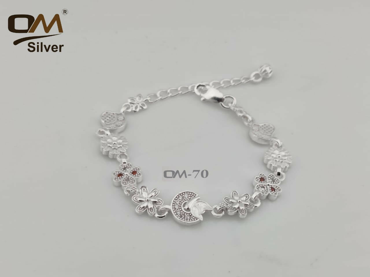 Silver Ladies Bracelet Sarafa Bazar India