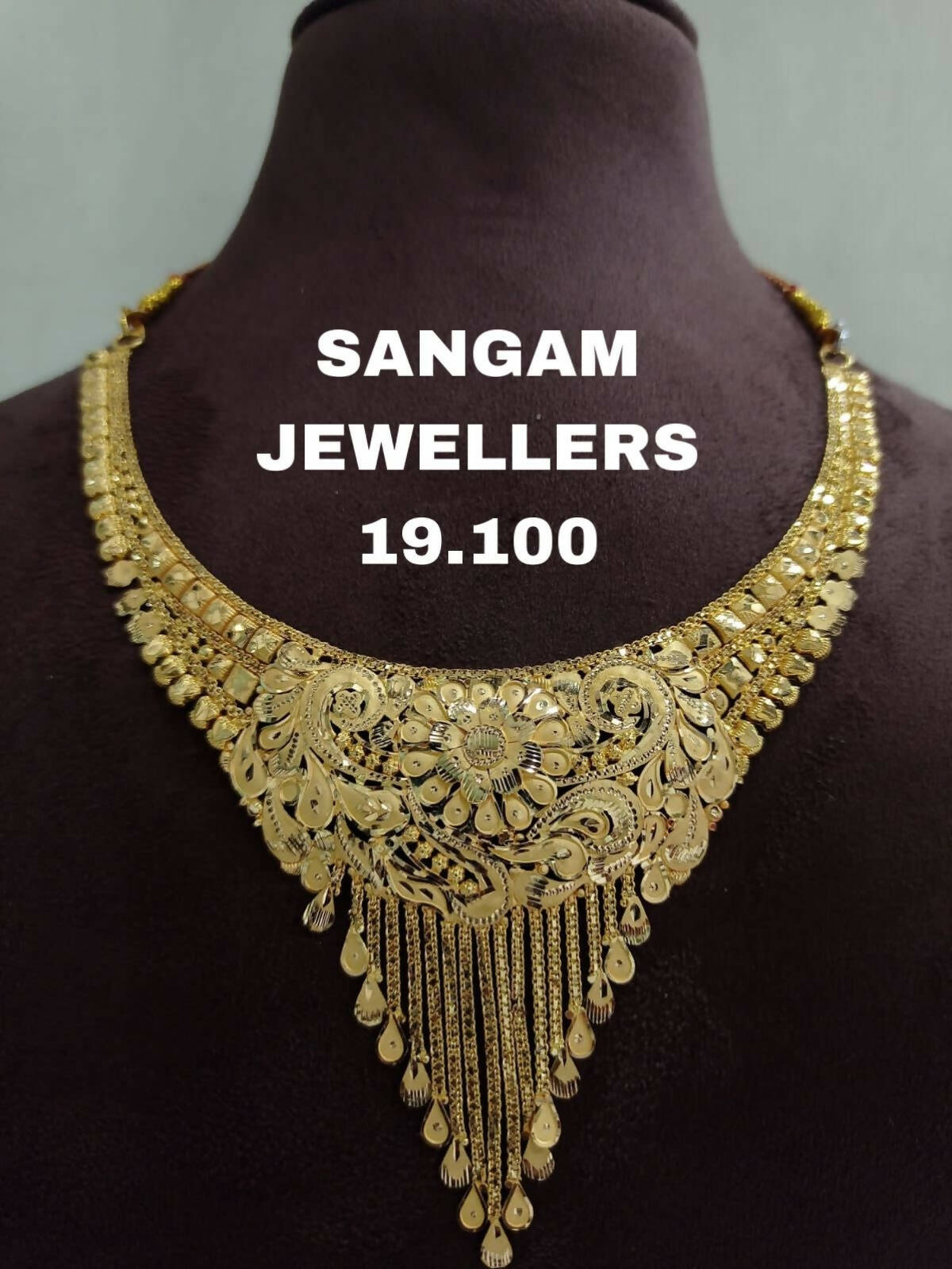 Gold Necklace Sarafa Bazar India