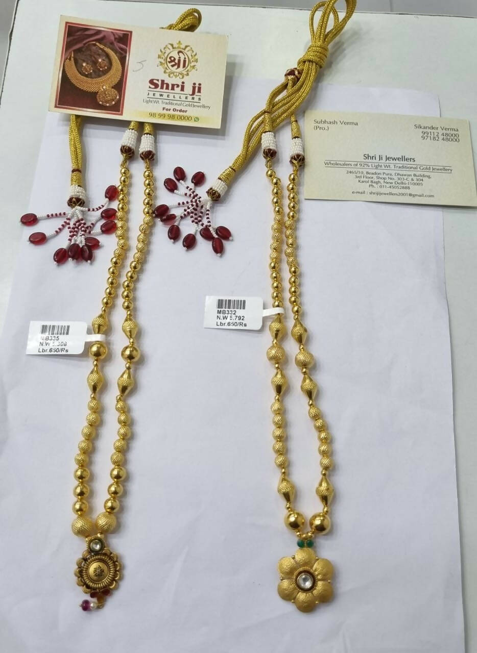 Light Weight Ghalsari Necklace Sarafa Bazar India