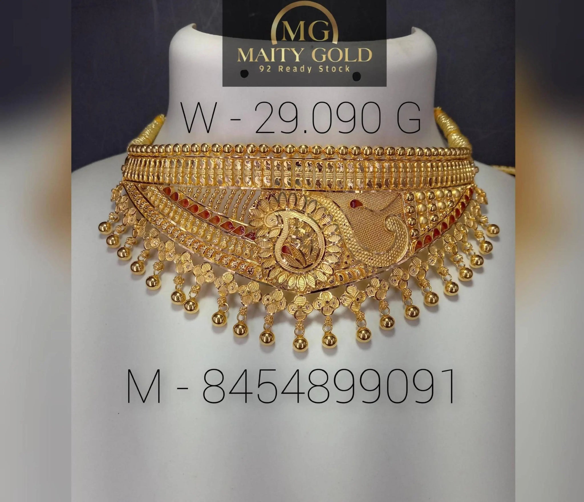 Gold Choker Sarafa Bazar India