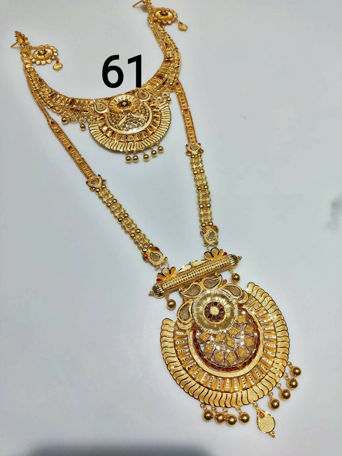 Gold Necklace & Long Set Sarafa Bazar India