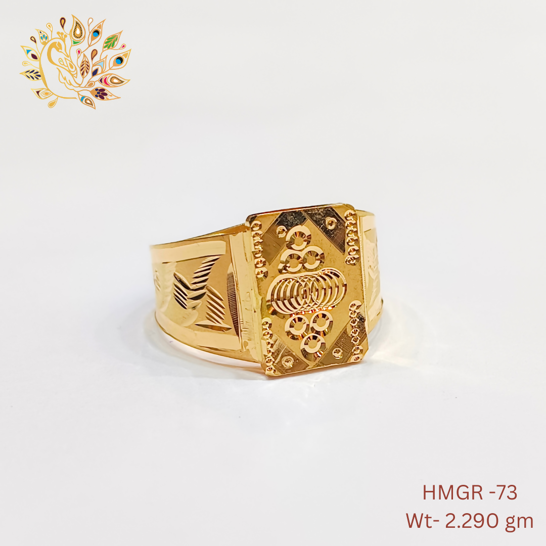 HMGR-73 - Handmade Gents Ring Sarafa Bazar India
