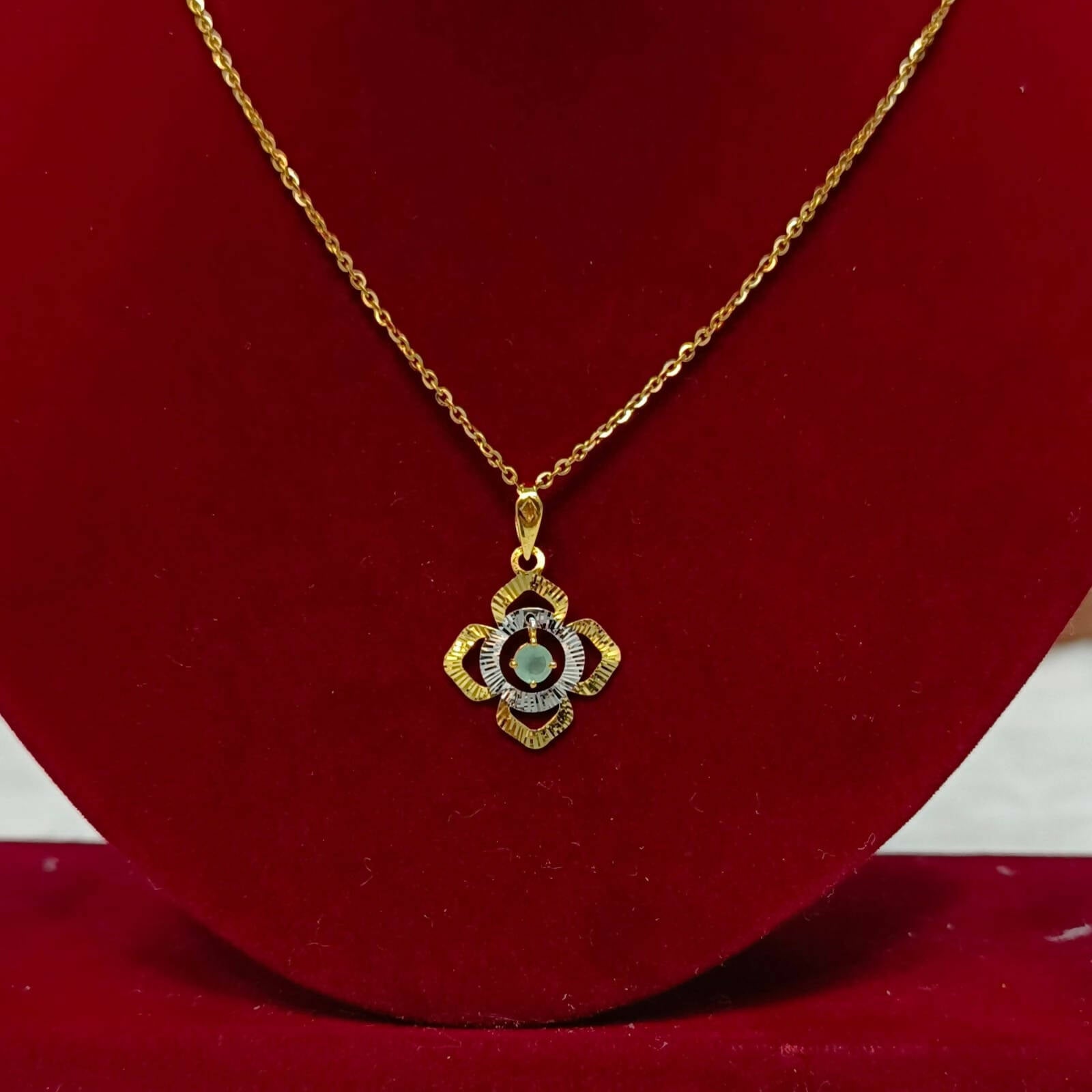 Turkish Italian Gold Pendant Sarafa Bazar India