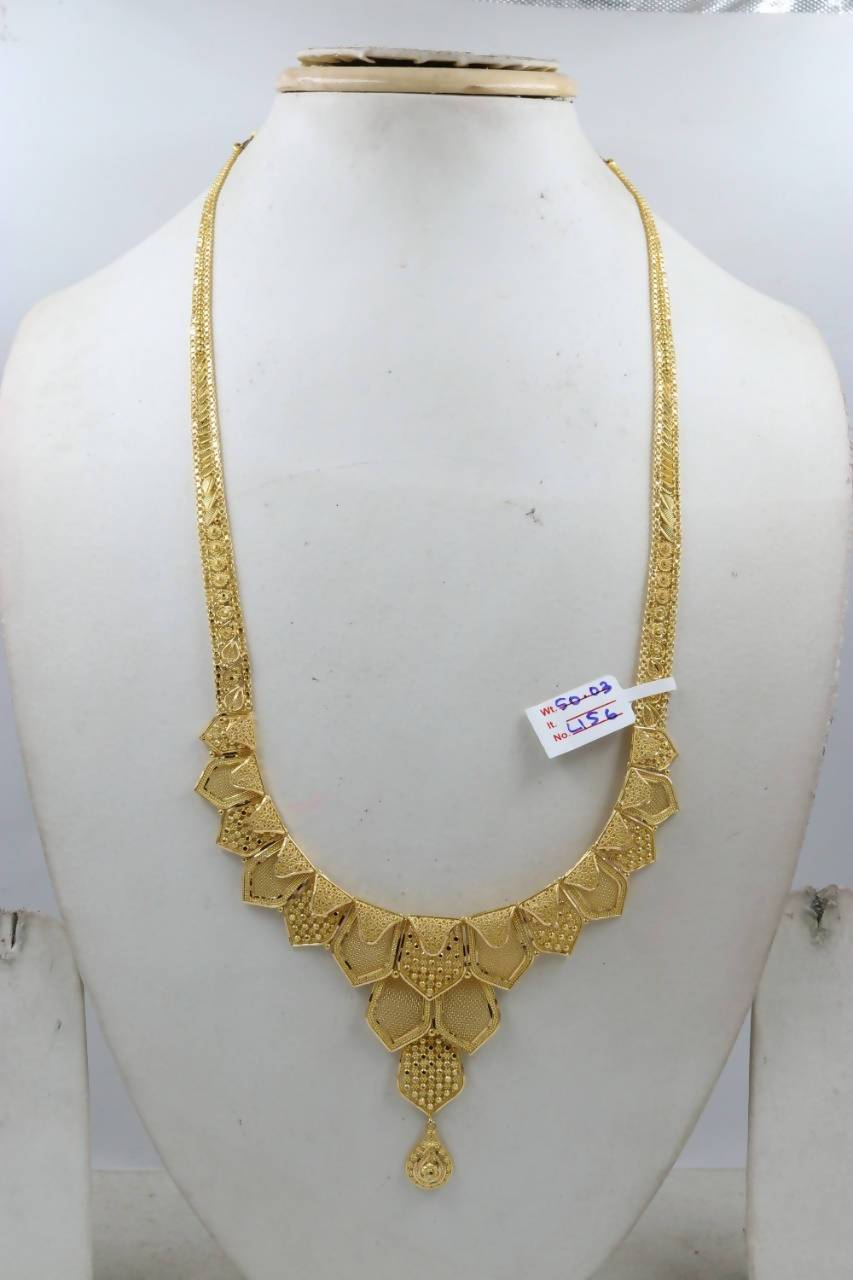 Gold Long Necklace Sarafa Bazar