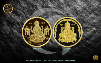 Lakshmi | Ganesh | Gold 999 / 916 | Omkar Mint Sarafa Bazar