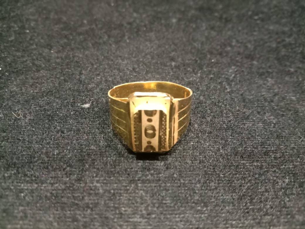 Plain Gold Gents Ring Sarafa Bazar