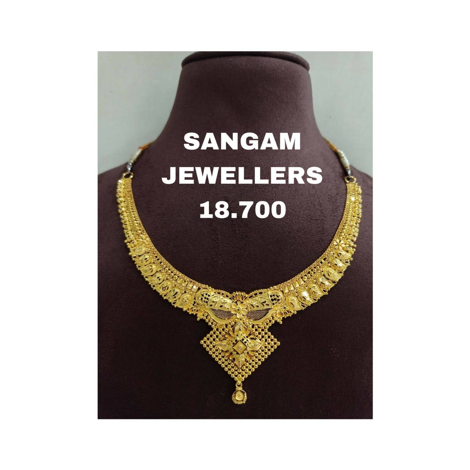 Gold Necklace Sarafa Bazar India