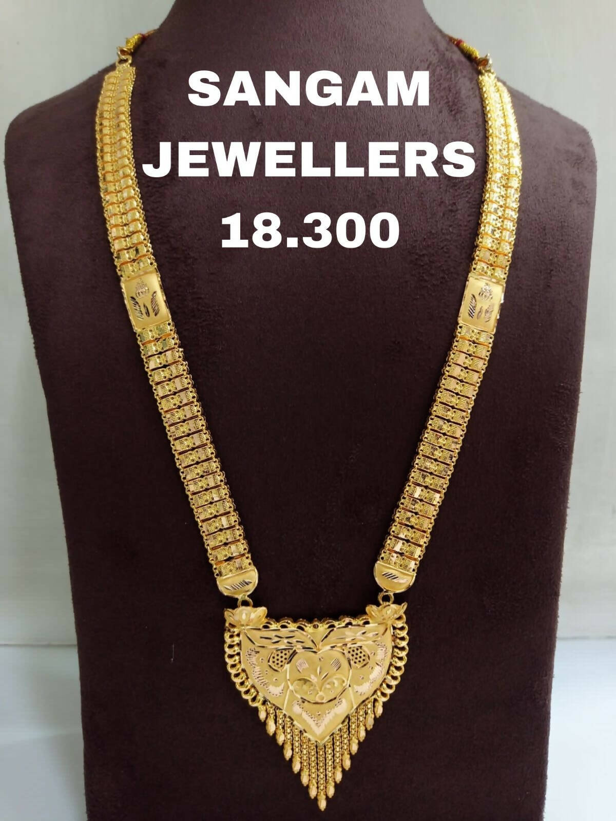 Gold Long Set Sarafa Bazar India