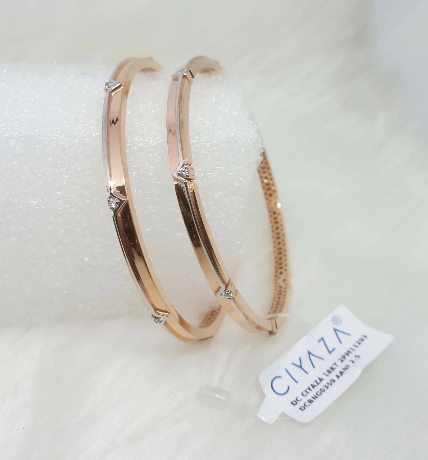 Rose Gold Bangles Sarafa Bazar India