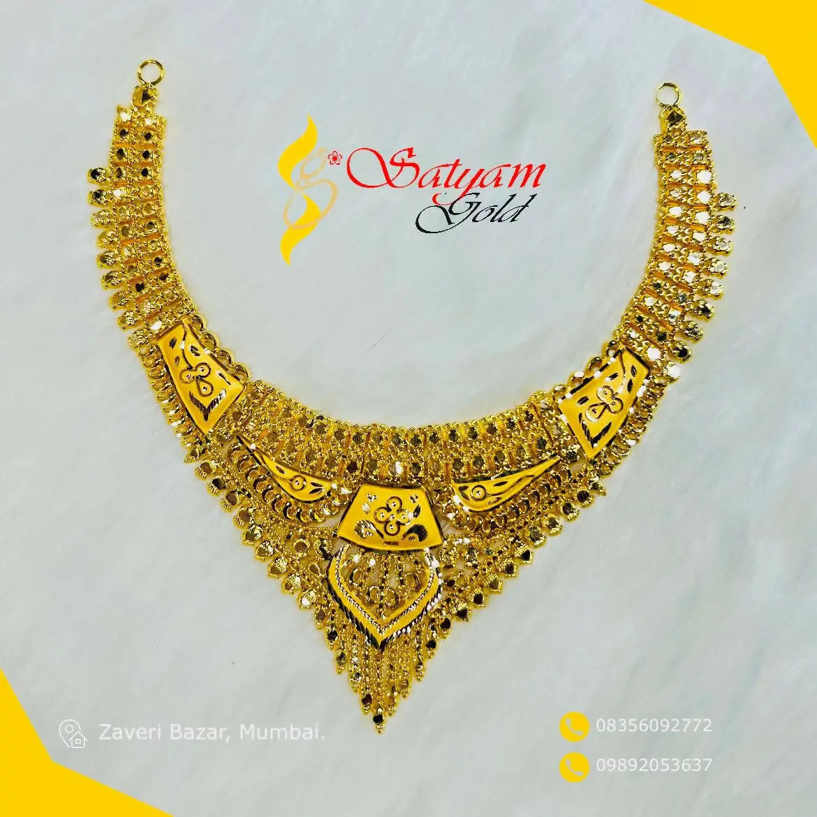 Gold Necklace Sarafa Bazar India