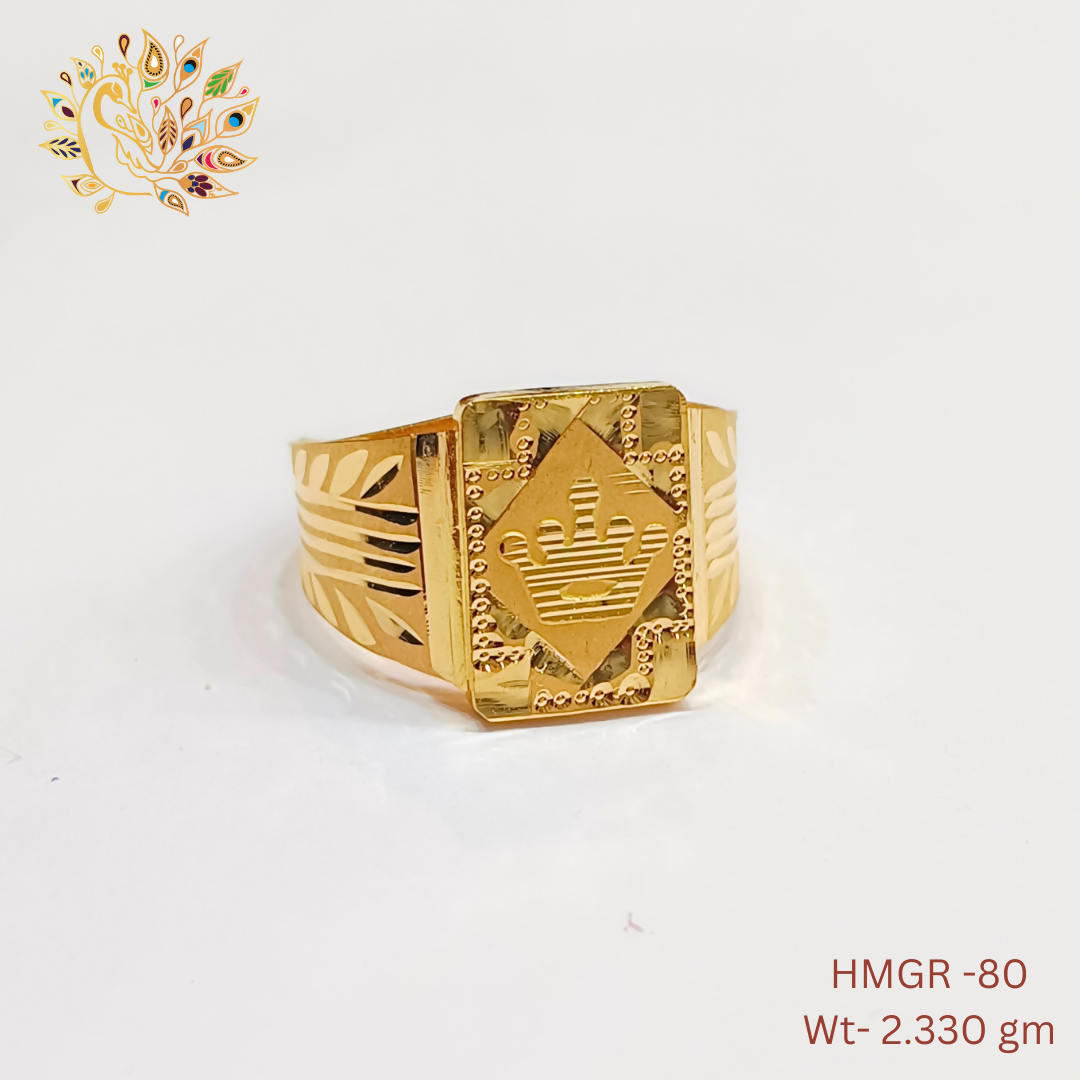 HMGR-80 - Handmade Gents Ring Sarafa Bazar India