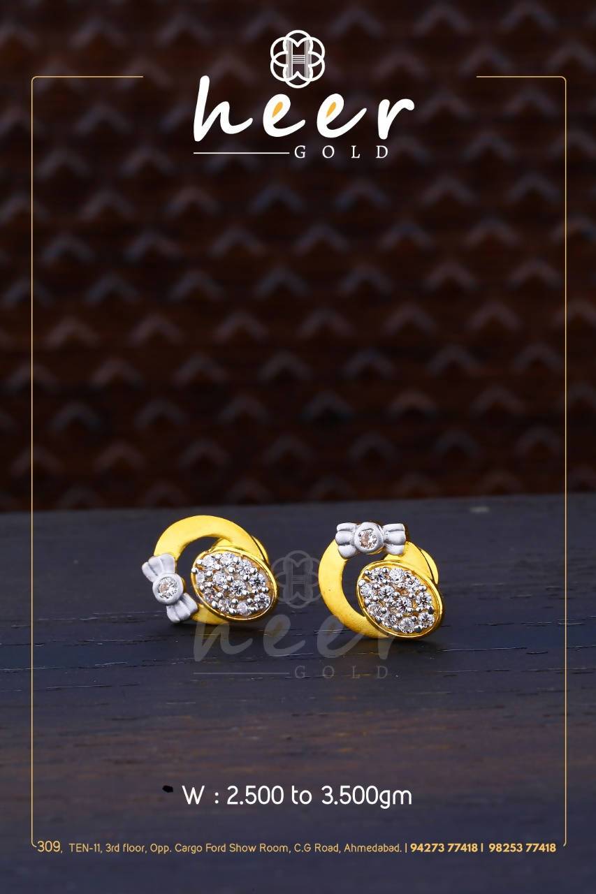 CZ Casting Earrings Sarafa Bazar