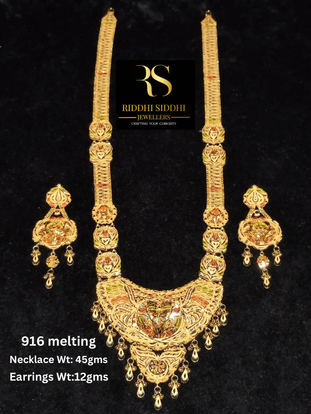 Gold Long Set Sarafa Bazar India