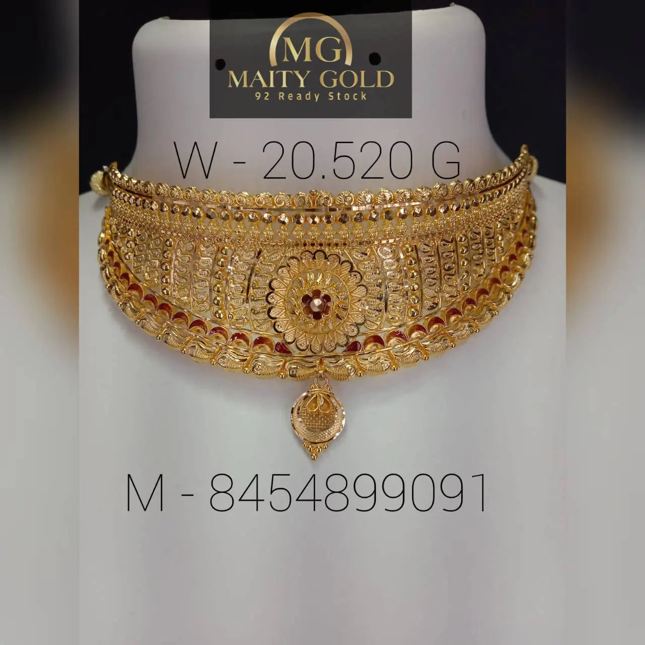 Gold Choker Sarafa Bazar India