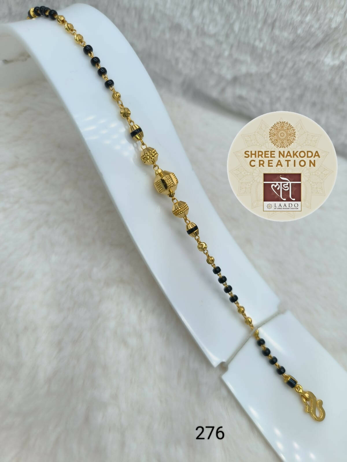 Gold Mangalutra Bracelet Sarafa Bazar India