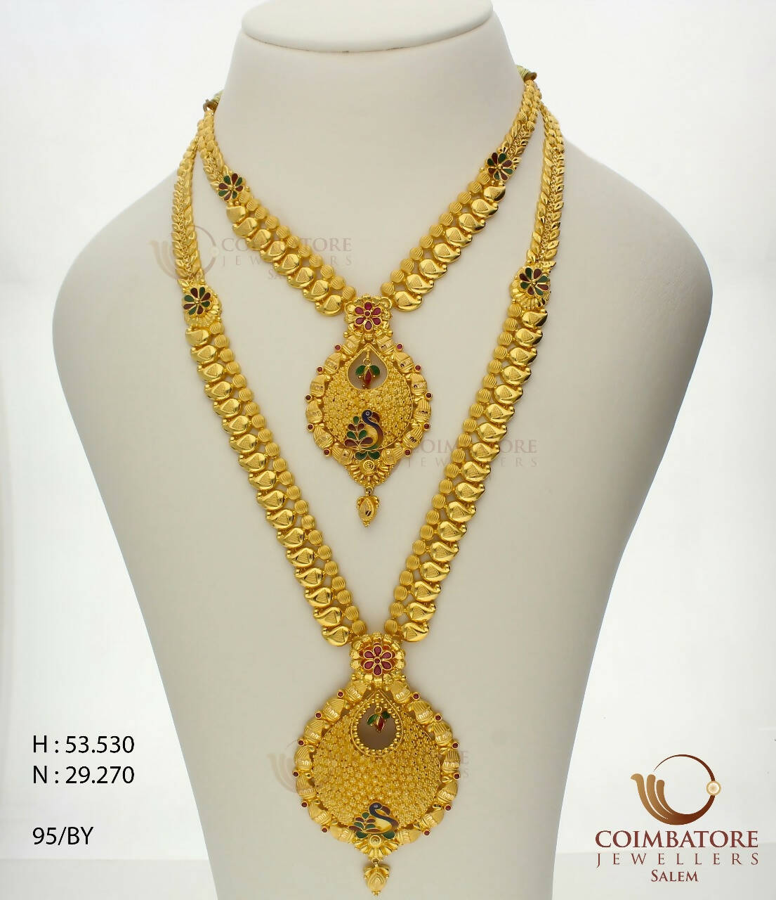 Gold Necklace & Long Set Sarafa Bazar India