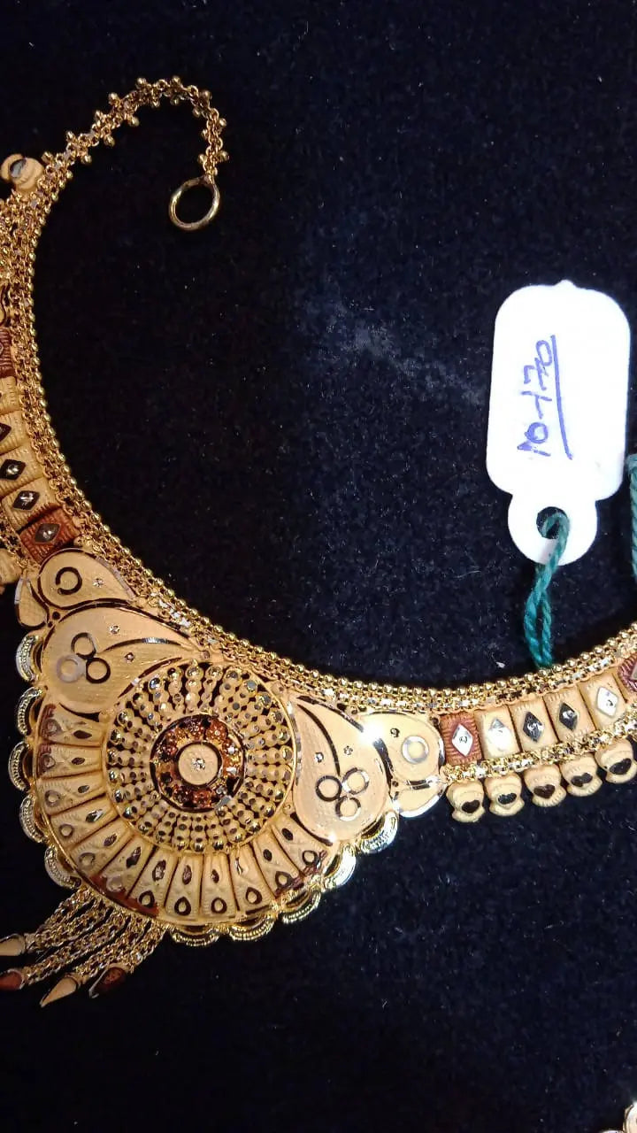 Gold Necklace Sarafa Bazar India