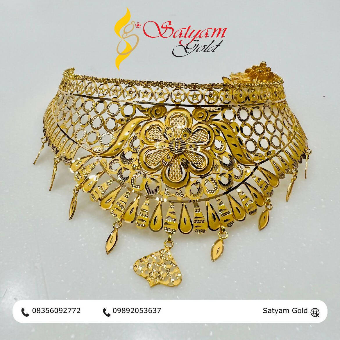 Gold Choker Sarafa Bazar India