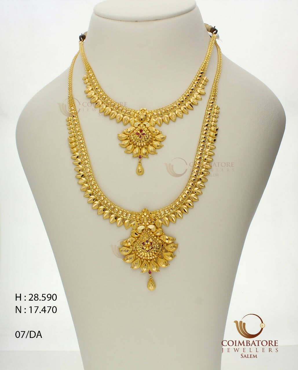 Gold Necklace & Long Set Sarafa Bazar India